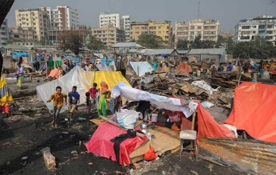 People in slums are already living hand to mouth and this fire has destroyed their hard earned worldly possessions | Rajib Dhar/Dhaka Tribune