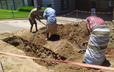 Excavation beside Dhaka-Mymensingh highway/Dhaka Tribune