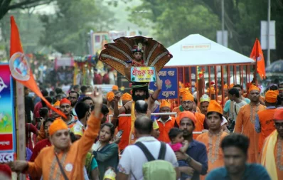 File image of Janmashtami possession. Photo: Mahmud Hossain Opu/ Dhaka Tribune