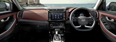 Interior of the Hyundai Creta Grand