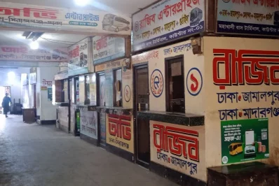The image shows a counter of Rajib Enterprise which has remained closed since the October 31 blockade in Dhaka on Wednesday, November 8, 2023. Photo: Dhaka Tribune