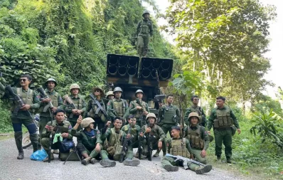 Brotherhood Alliance members after seizing Kunlong on November 12. Photo: Collected