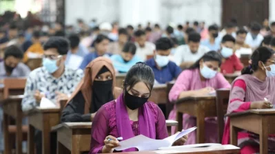 The undated file image shows some students are seen participating in exams. Photo: Collected