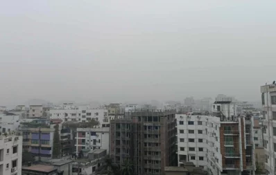 Fog shrouds Dhaka on Monday, January 22, 2024. Photo: Bangla Tribune