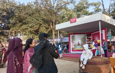 People visit the Amar Ekushey Boi Mela on the Bangla Academy premises in Dhaka on Sunday, February 4, 2024. Photo: Dhaka Tribune