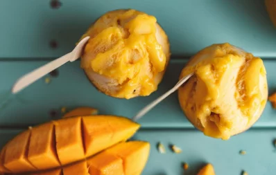 Mango gelato. Photo: Pexels