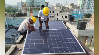 Solar plant installation