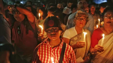 Students observe `Occupy the Night` program demanding fair investigation and justice for every rape case in Bangladesh on Friday, August 17, 2024. Photo: Mehedi Hasan/Dhaka Tribune