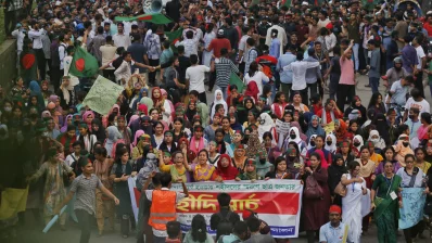 Thousands of people took to Dhaka street to observe Shahidi March on Thursday, September 5, 2024. Photo: Mehedi Hasan/Dhaka Tribune