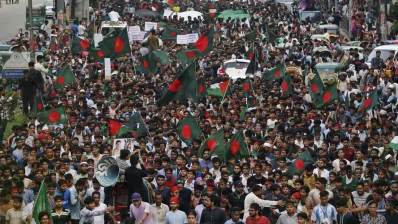 Thousands of people took to Dhaka street to observe Shahidi March on Thursday, September 5, 2024. Photo: Mehedi Hasan/Dhaka Tribune