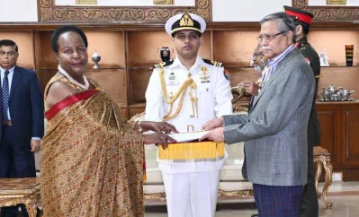 Shahabuddin receives credentials from newly appointed foreign officials