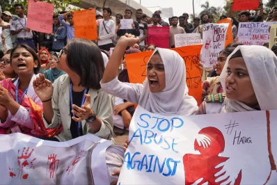 Slogans included demands for justice and strict punishment for rapists. Photo: Ahadul Karim Khan/ Dhaka Tribune