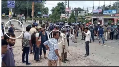 Footage from the universitys surveillance cameras revealed the involvement of various officials too. Photo: Dhaka Tribune
