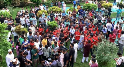 Teachers, officers and staff of Rajshahi University (RU) have announced a daylong work abstention on Sunday. Photo: Dhaka Tribune