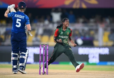 Marufa Akter caught everyone off guard with her fiery inswingers early on (ICC)