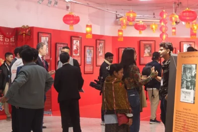 Chinese film exhibition corner. Photo: Dhaka Tribune