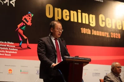 China’s Cultural Counsellor Li Shaopeng. Photo: Dhaka Tribune