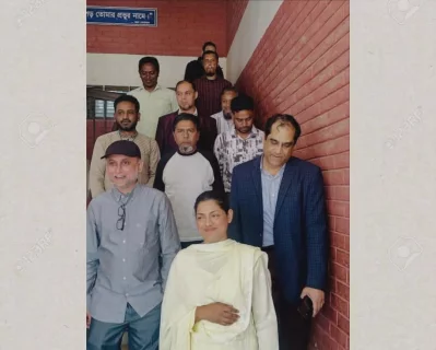 Cultural affairs adviser and actress Nusrat Imrose Tisha at a polling centre during the national election