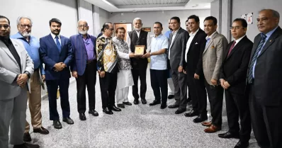Prime Minister Tarique Rahman meets a delegation of the Real Estate and Housing Association of Bangladesh (REHAB) at the Secretariat on Wednesday, July 22, 2026. Photo: PM’s Press Wing