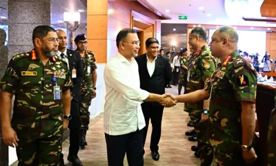 Prime Minister Tarique Rahman addresses the Army Headquarters Selection Board-2026 inaugural ceremony at Dhaka Cantonment on Sunday, July 26, 2026.