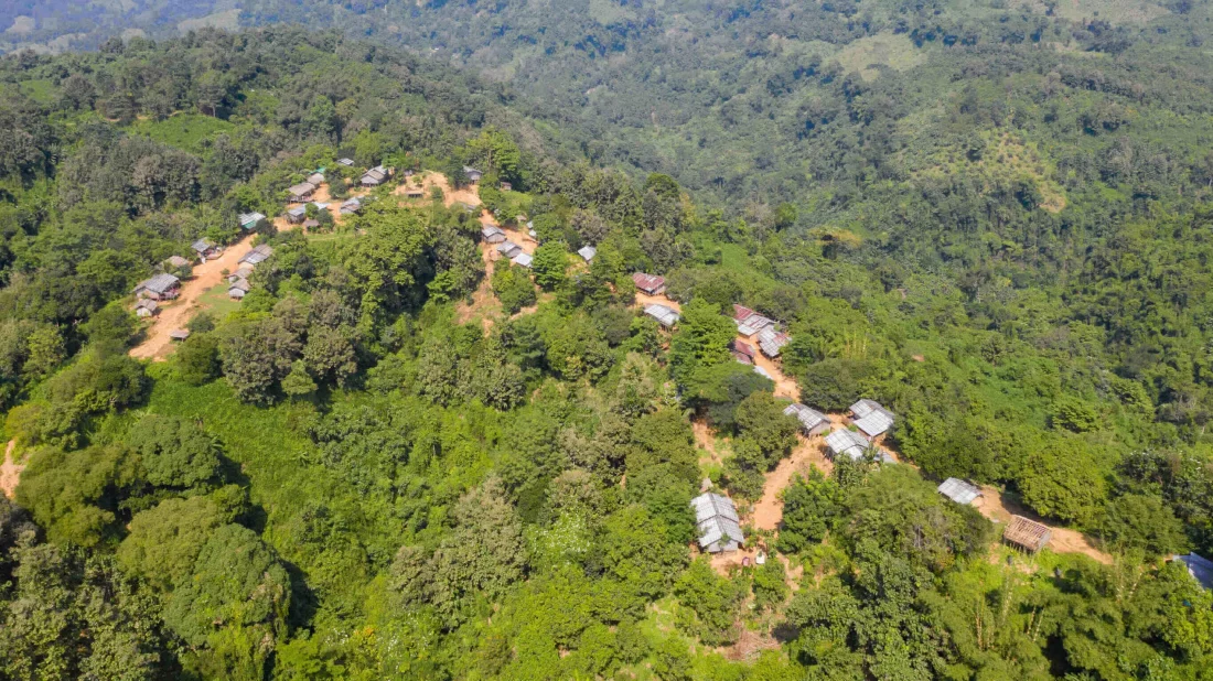 Mountain landscape in Chittagong Hill Tracts