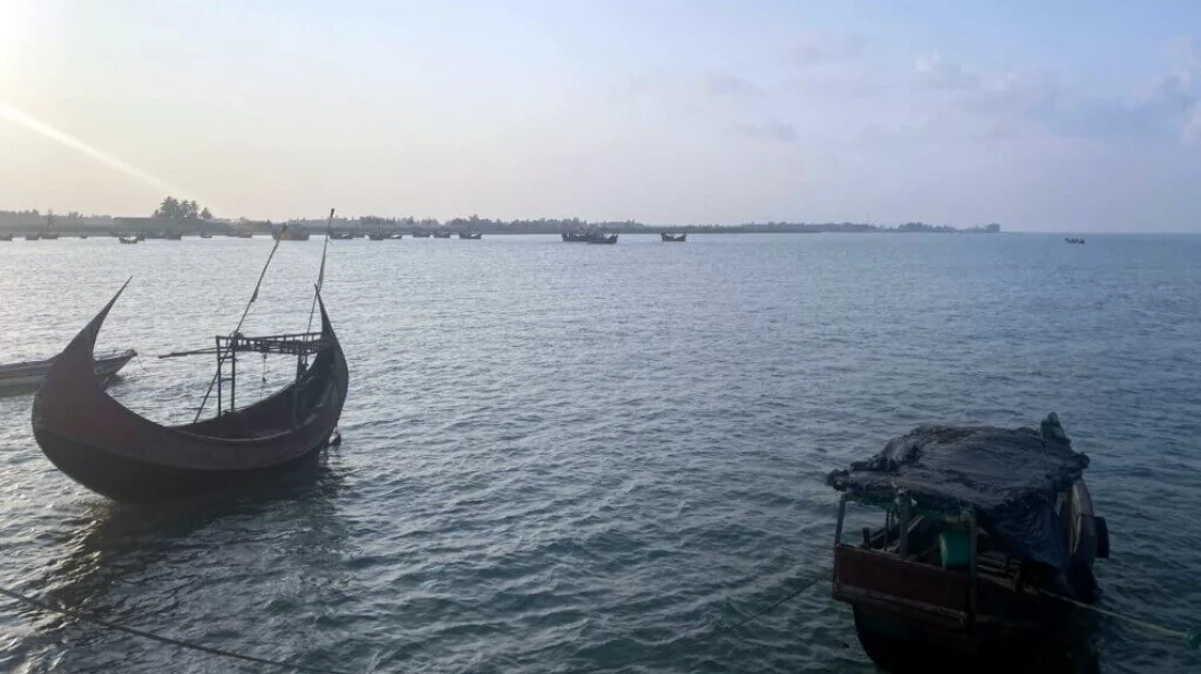 This undated file image shows a lookout point in the Naf River along the Bangladesh-Myanmar border. Photo: Courtesy