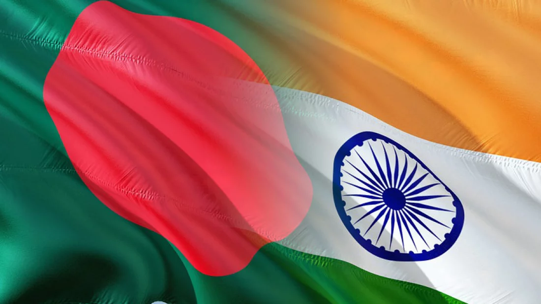 Flag of Bangladesh and India. Photo: Collected