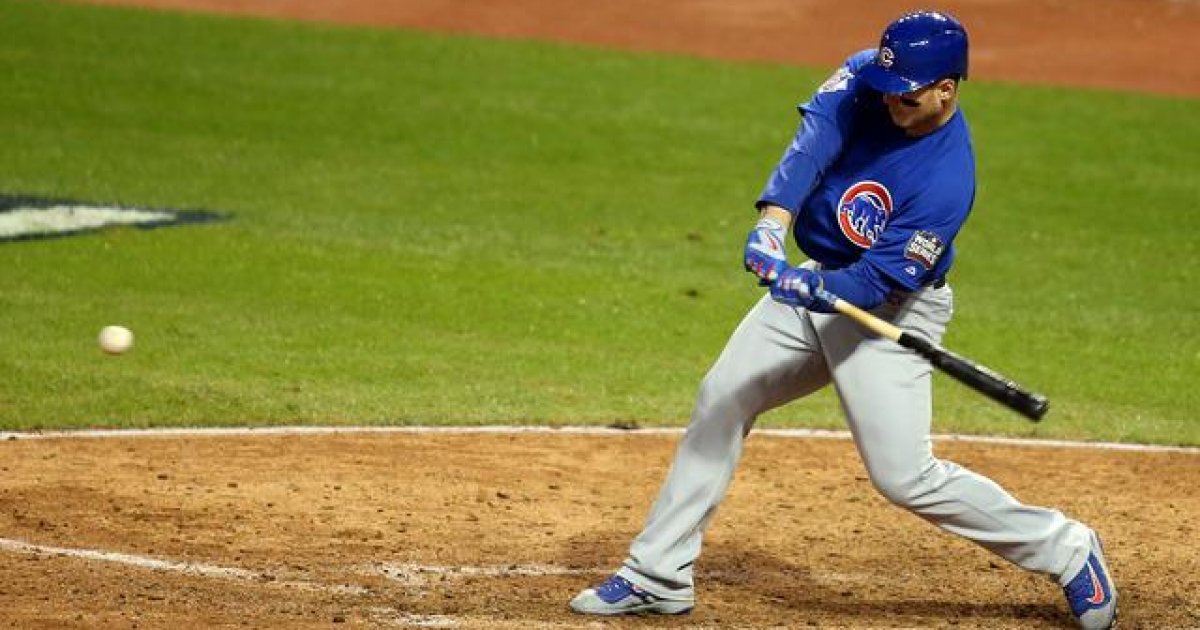Schwarber's hit helps Cubs end World Series drought