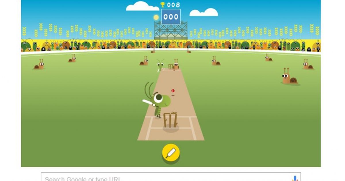 Google Doodle asks people to stay home and play games with old ICC  Champions Trophy interactive animation - India Today