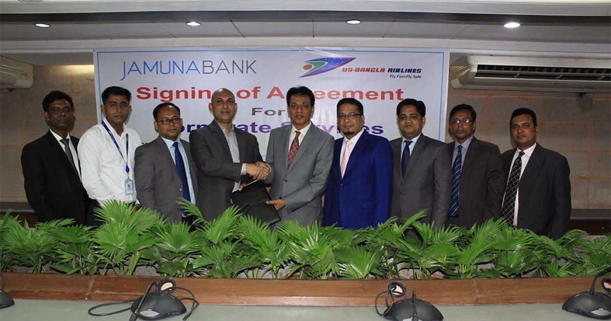Jamuna Bank, USBangla Airlines ink corporate agreement