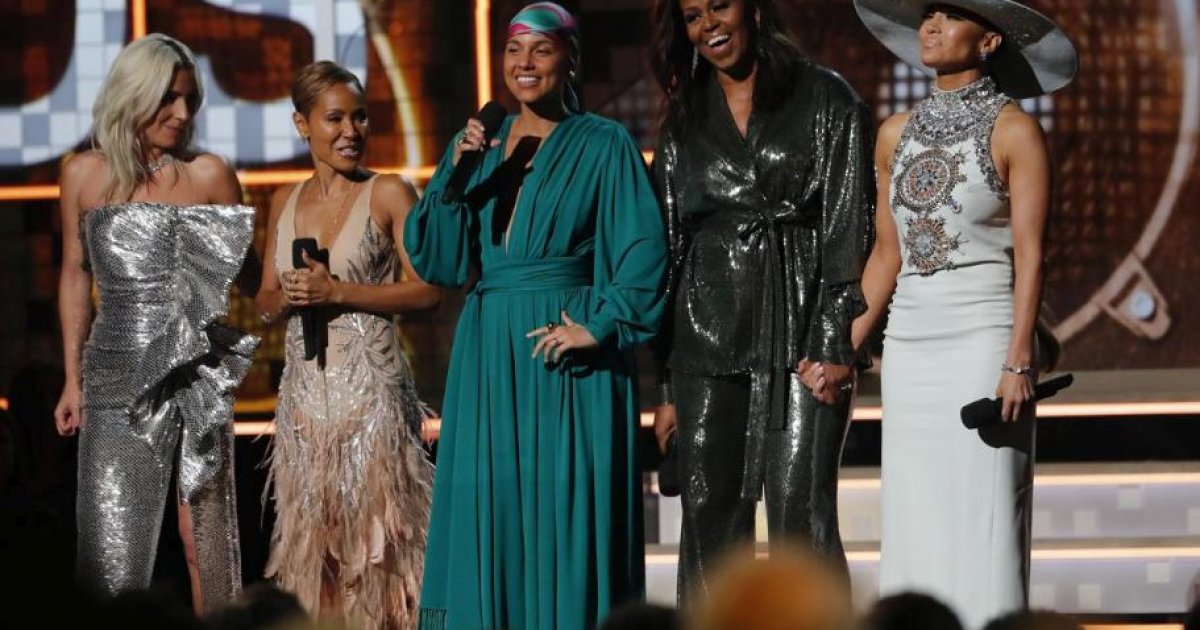 Grammys 2019: Alicia Keys Opens Show With Michelle Obama, Lady Gaga