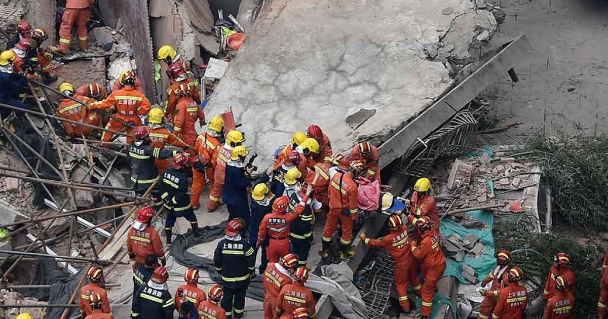 5 killed in Shanghai building collapse