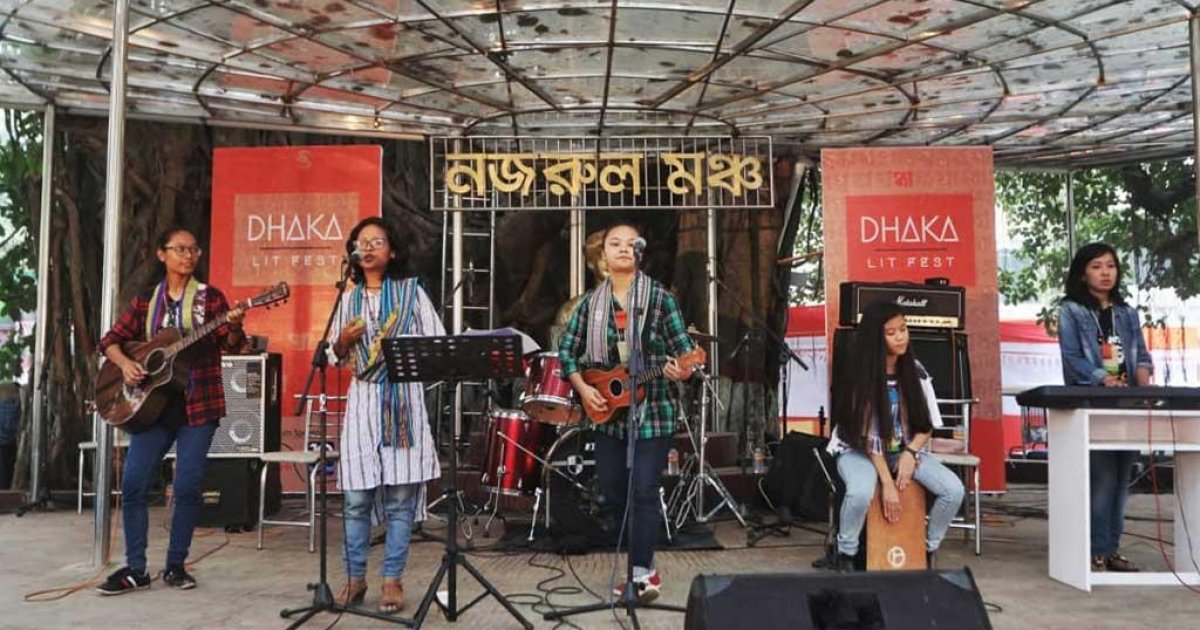 F Minor rocks Nazrul stage of Dhaka Lit Fest
