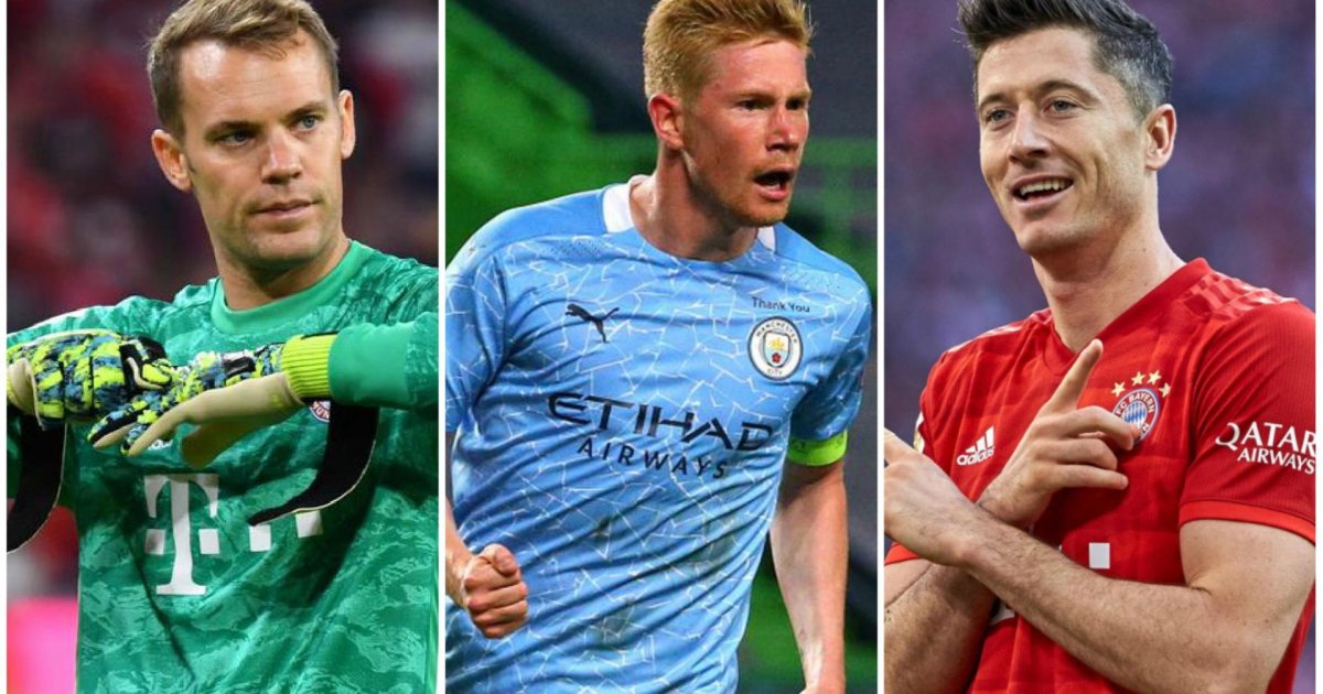 Lewandowski, Neuer and De Bruyne nominated for UEFA player prize