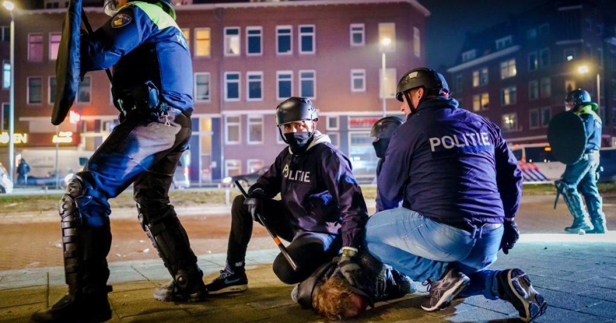 Dutch police detain more than 180 in third night of curfew violence