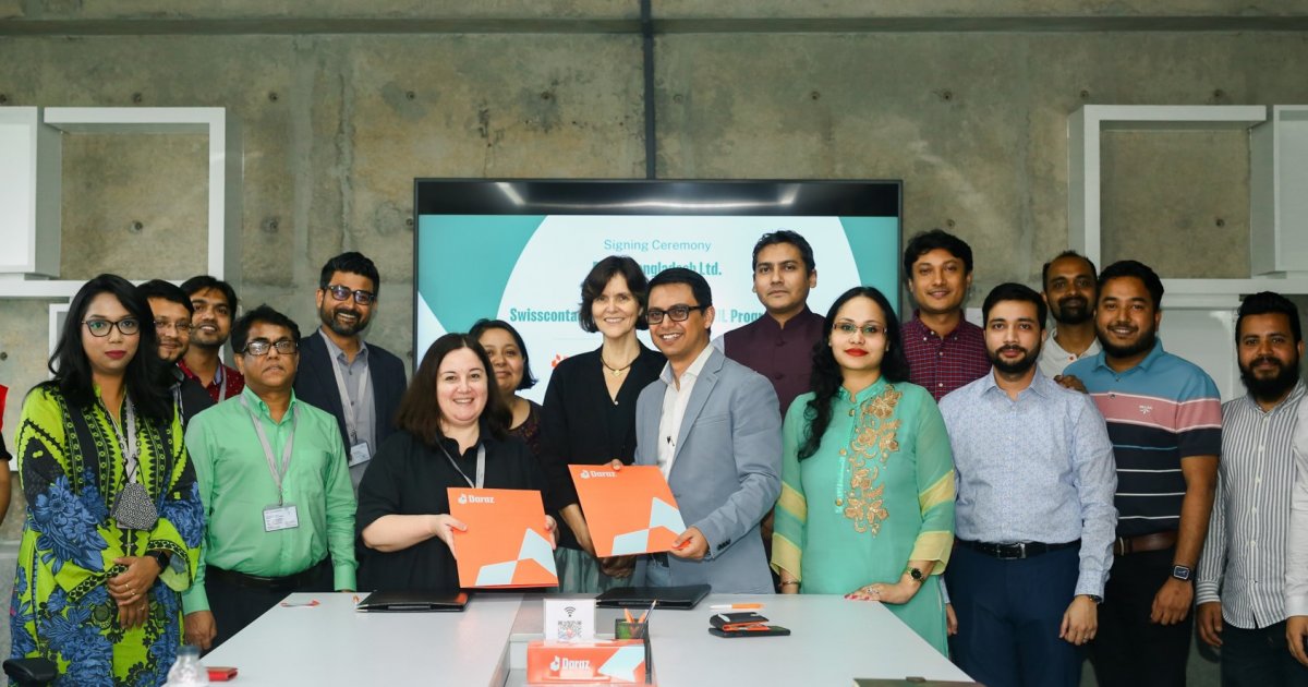 Daraz Bangladesh signs agreement with Swisscontact to support the