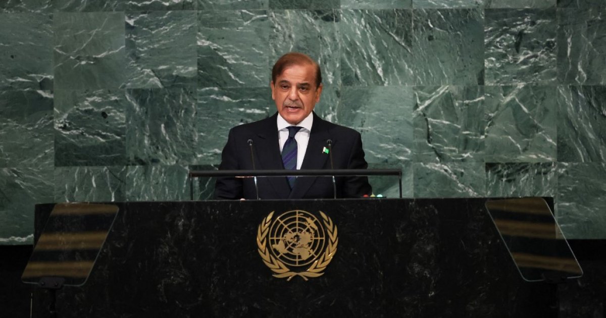 Pakistan's dire floods signal global climate crisis, PM tells UN