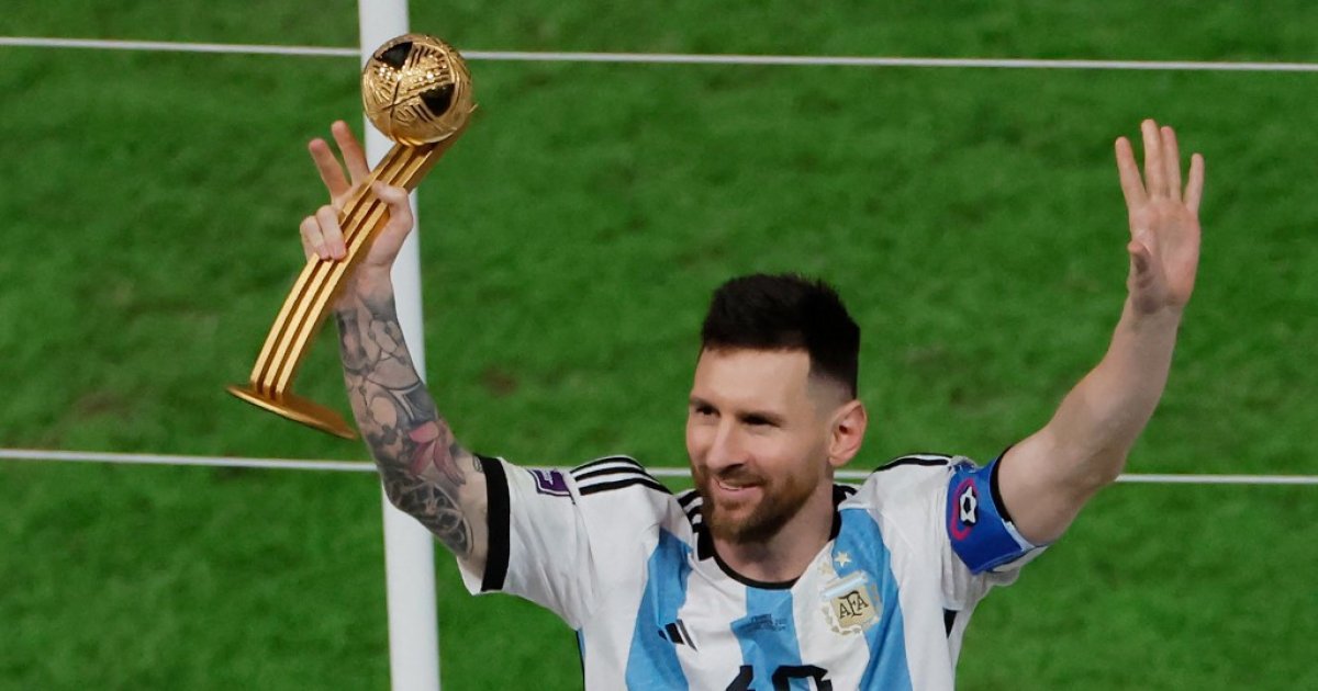 Messi makes Golden Ball history