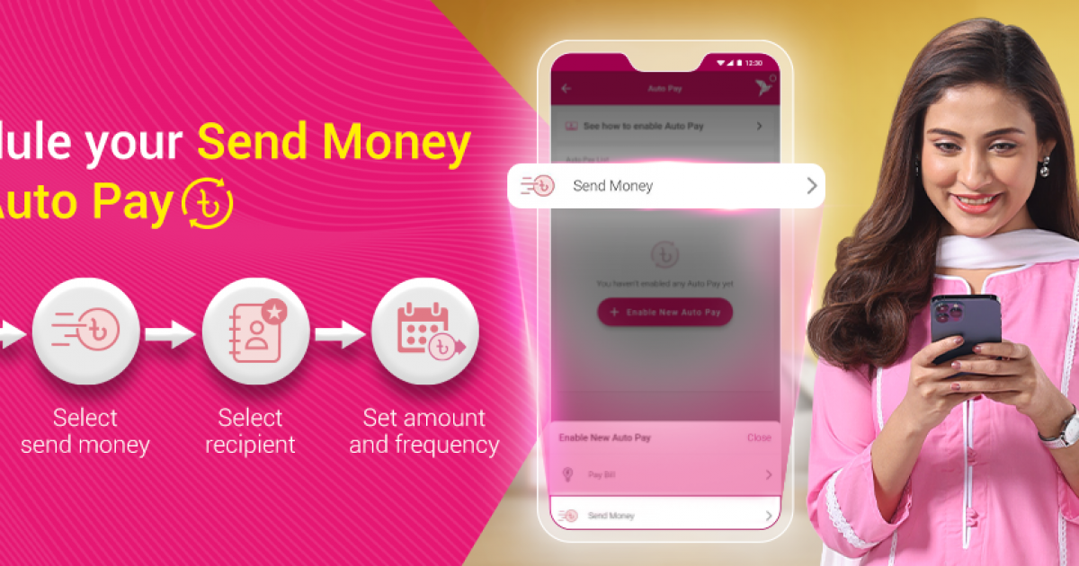 Bkash app introduces ‘Auto Pay’ for sending money automatically