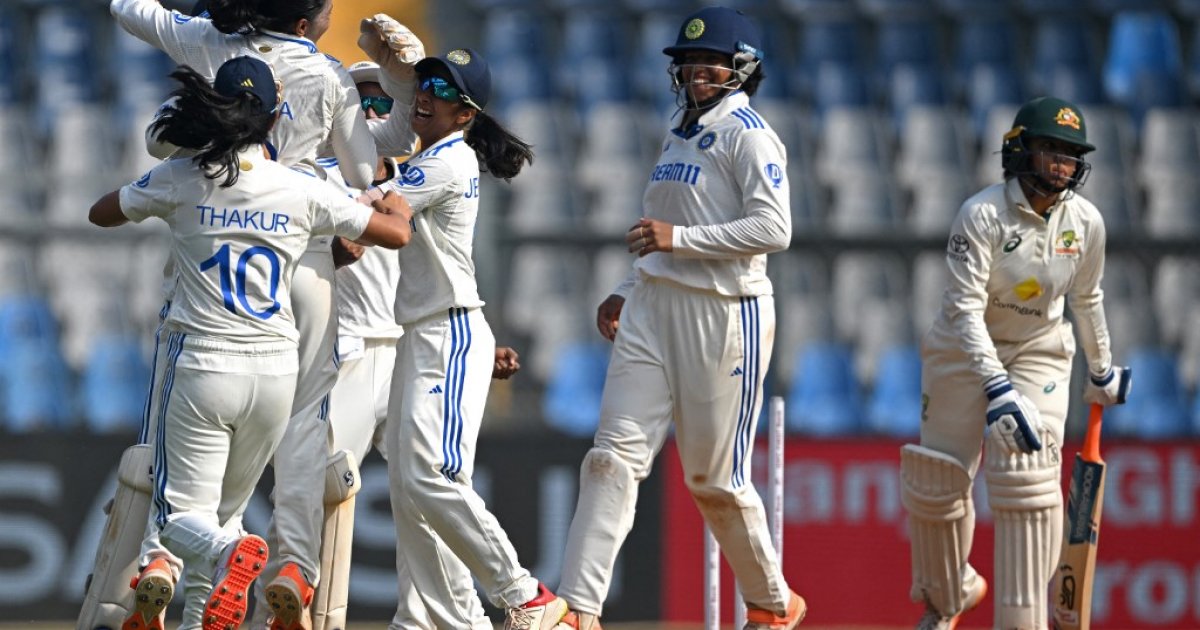 India Women Beat Australia By Eight Wickets In Historic Test