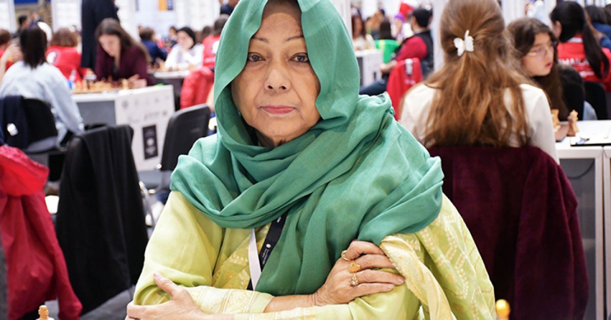 80-year old Rani Hamid defeats Barbados opponent in Chess Olympiad