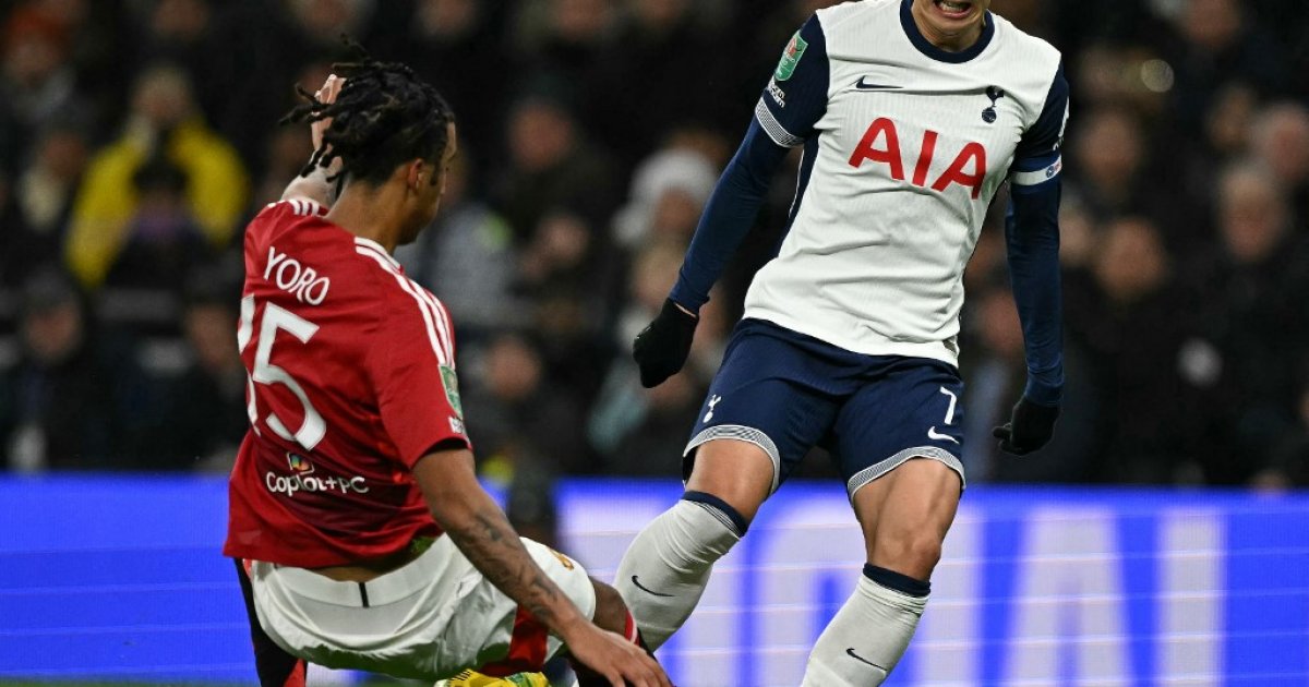 Spurs survive Man Utd comeback to reach League Cup semis
