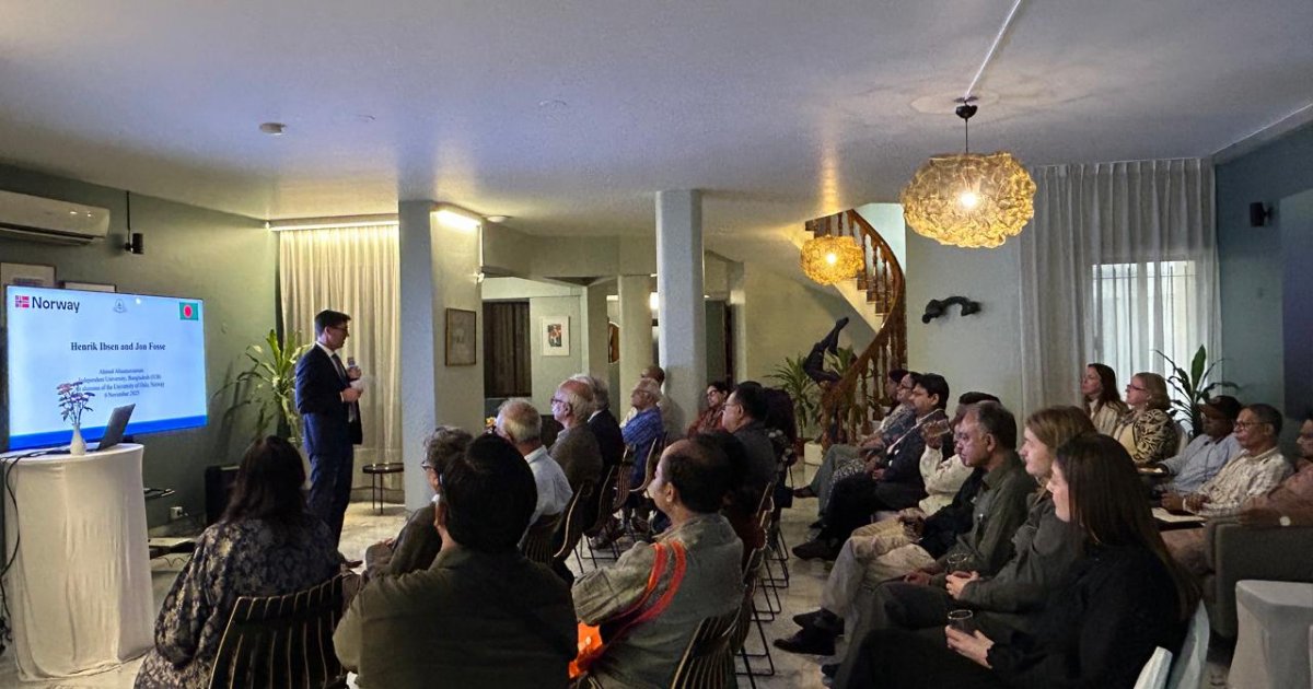 Norwegian Embassy hosts talk on Henrik Ibsen, Jon Fosse