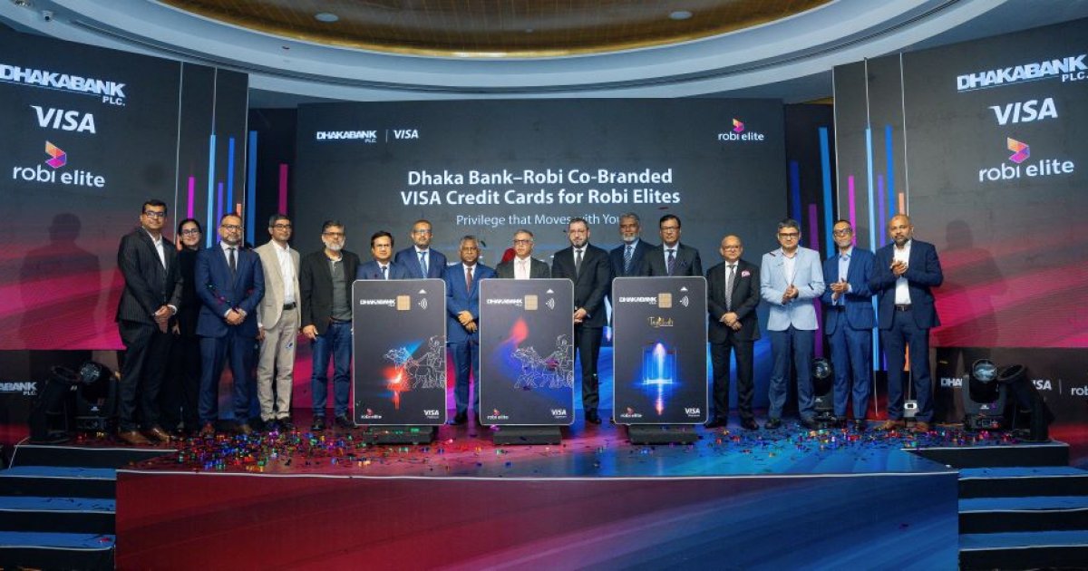 Dhaka Bank, Robi unveil co-branded Visa credit cards