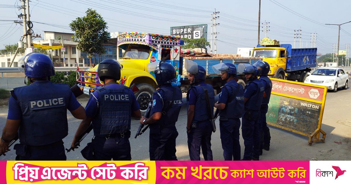 Police Carry Out Searches At Aminbazar Entry Point Ahead Of Rallies In Dhaka 6544