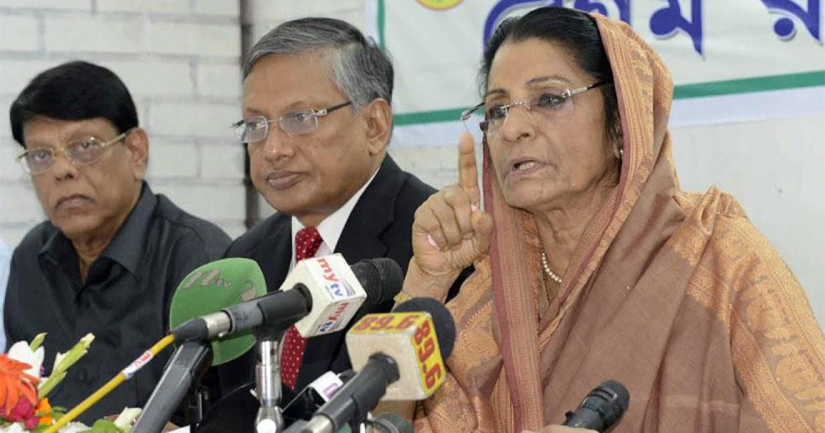 Bombarded with questions, Rawshan Ershad loses her temper