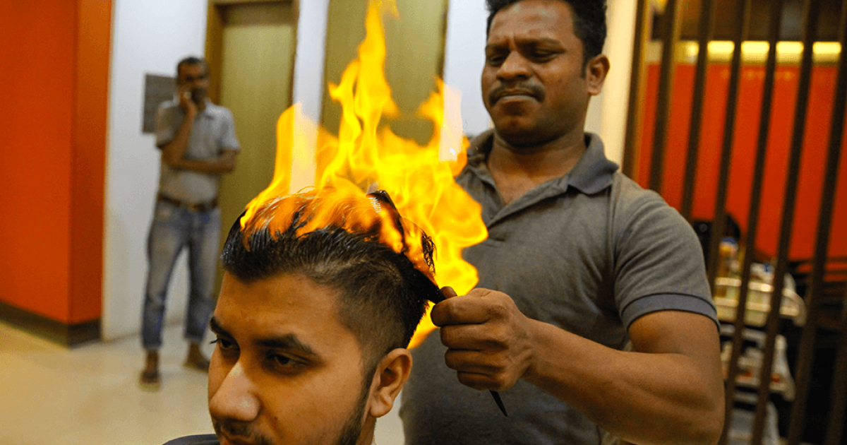 Fire haircut hotsell
