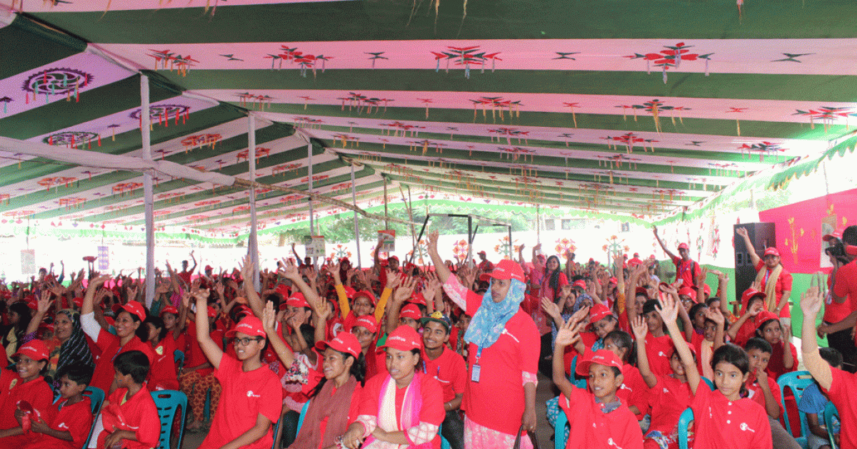 Bangladeshi students lead by example on Global Handwashing Day