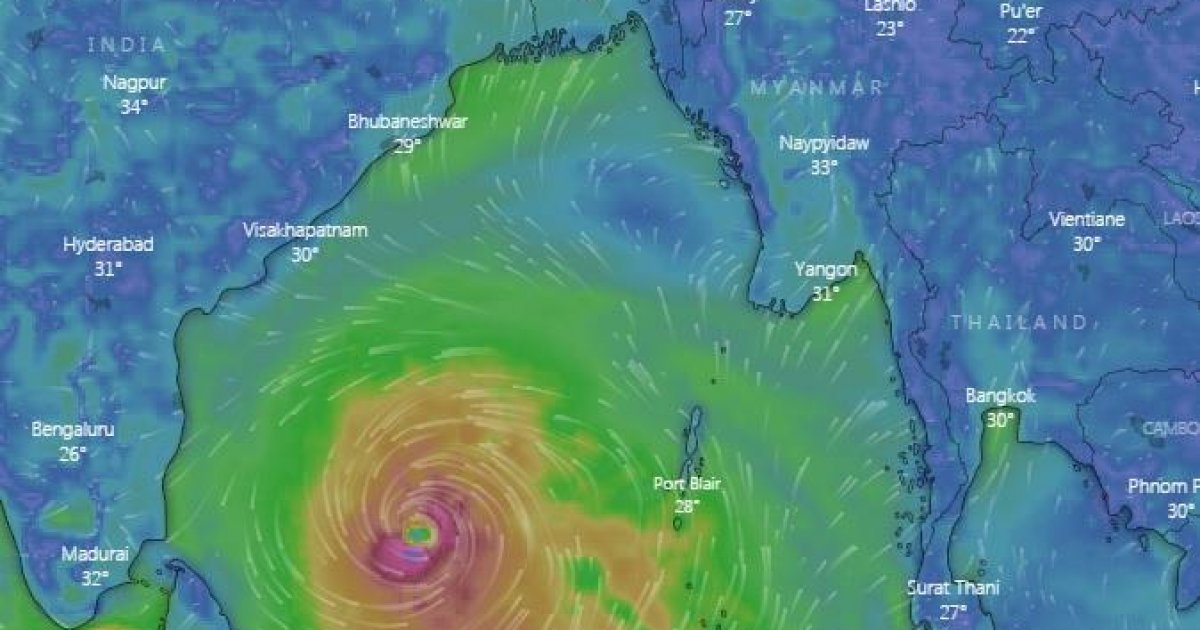 Cyclone Brews Over Bay Of Bengal