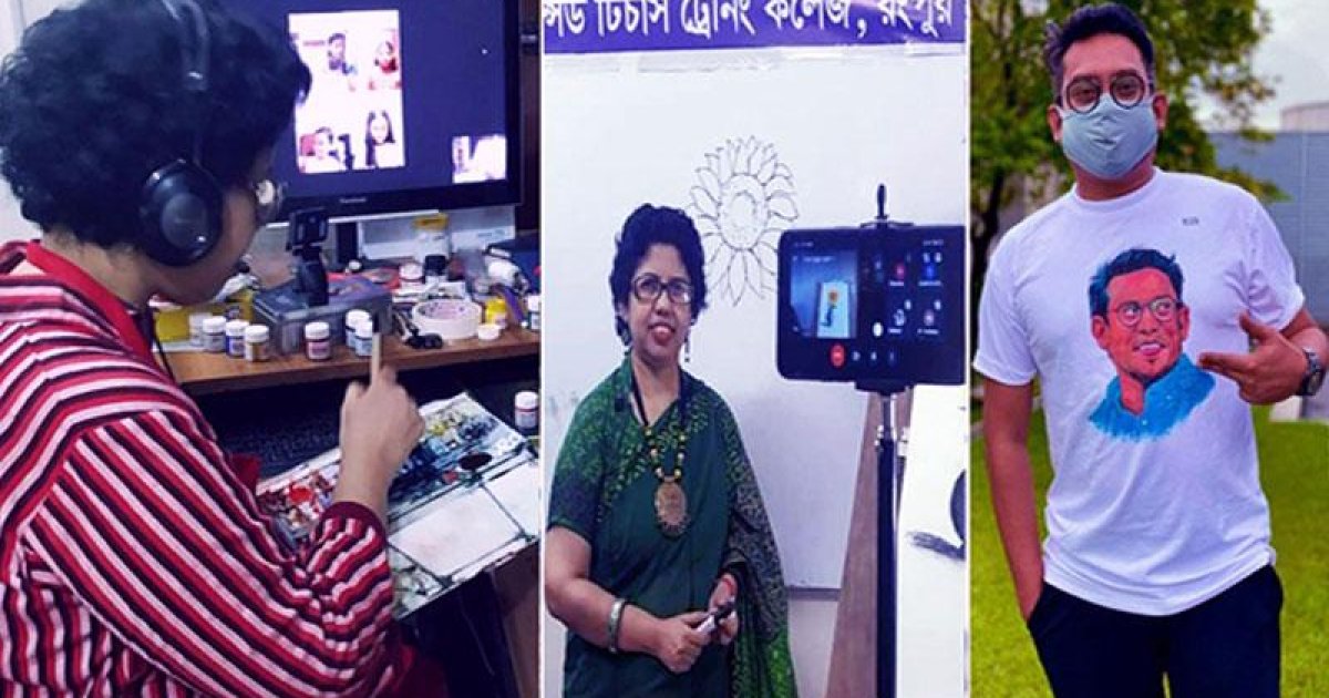 Digital platforms guide Rangpur artist through the pandemic